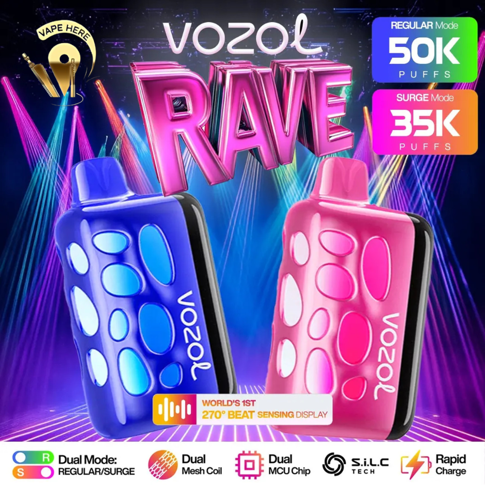 VOZOL RAVE 40K DISPOSABLE VAPE (Dual Power Mode) UAE Abu Dhabi