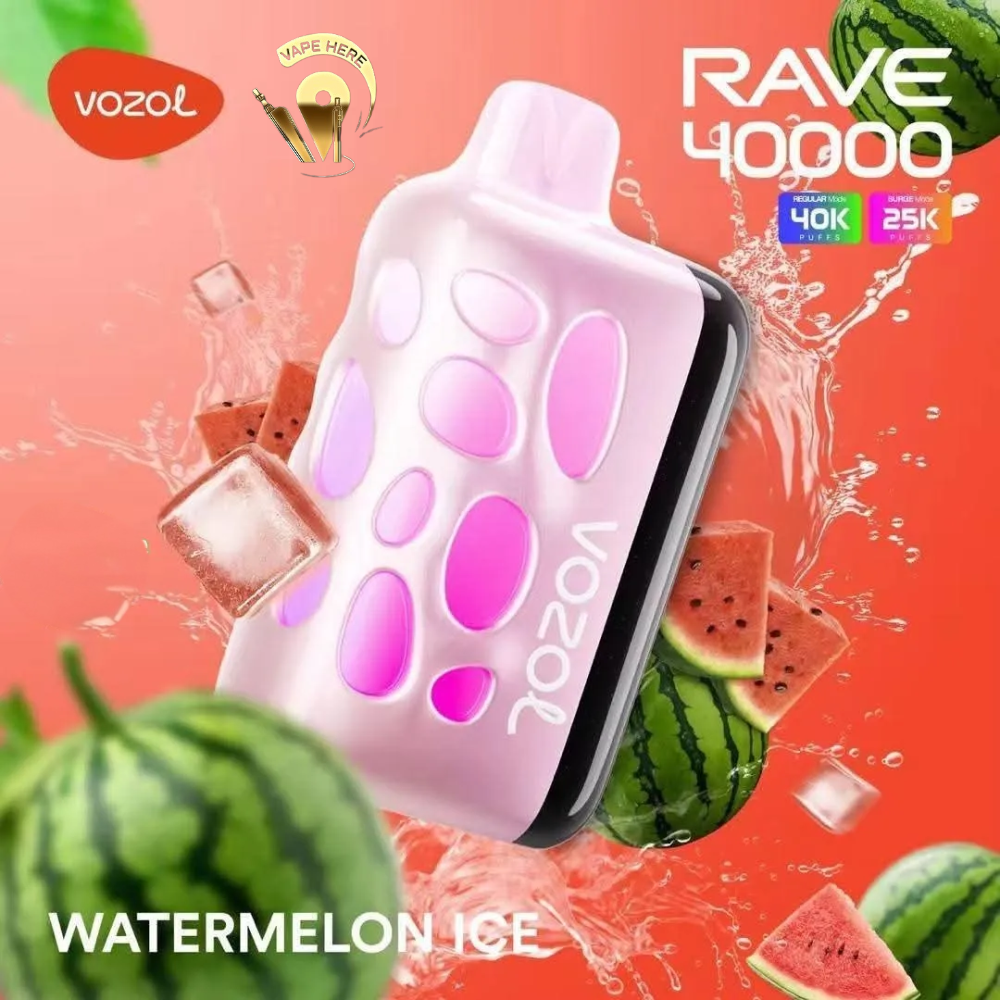 VOZOL RAVE 40K DISPOSABLE VAPE (Dual Power Mode) Watermelon Ice UAE Umm Al Quwain