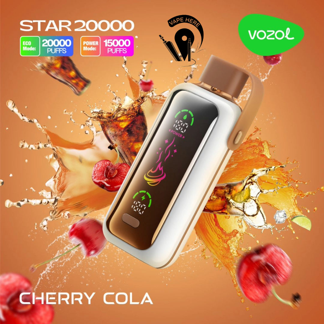 VOZOL STAR 20000 PUFFS DISPOSABLE VAPE Cherry Cola UAE  Ajman