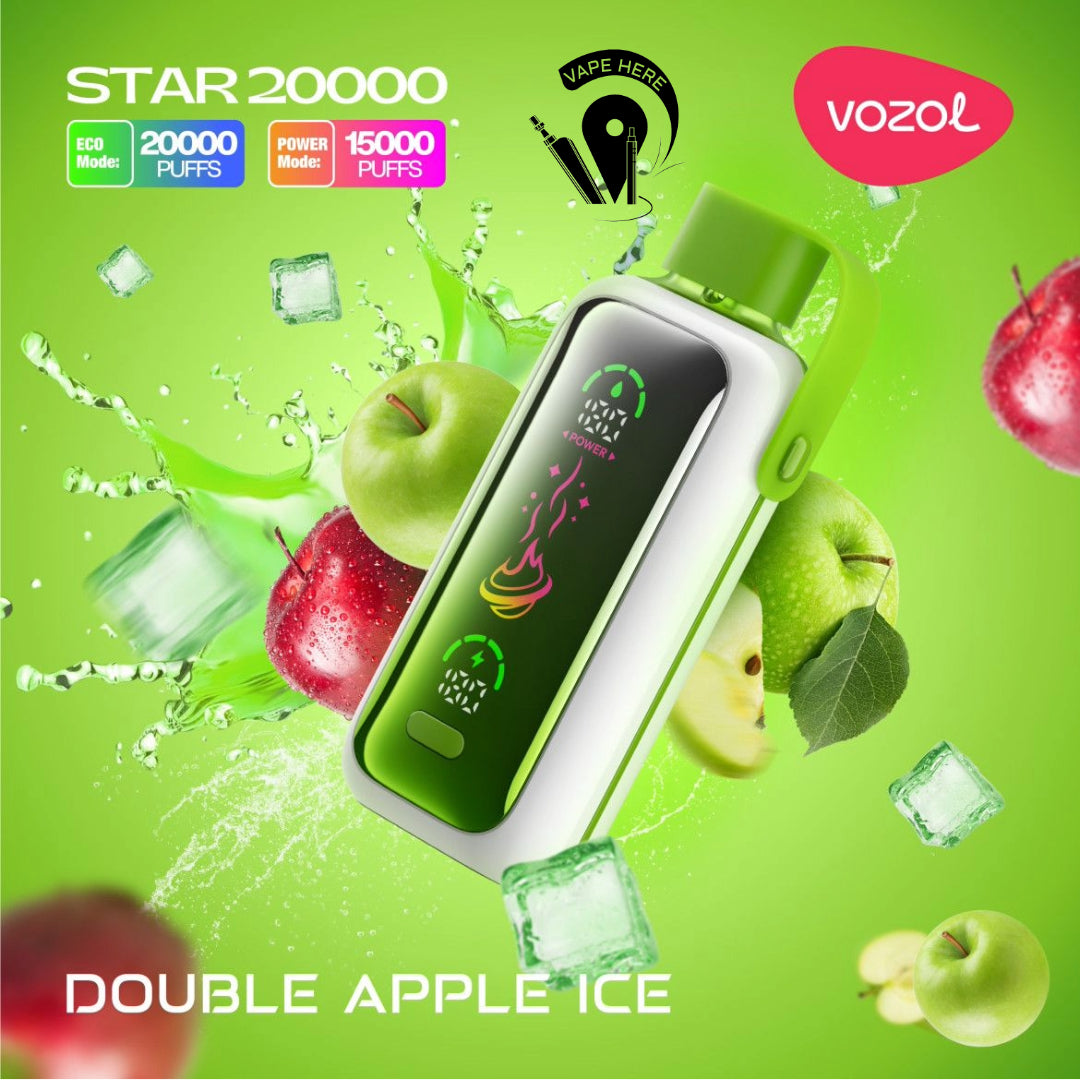 VOZOL STAR 20000 PUFFS DISPOSABLE VAPE Double Apple UAE Dubai