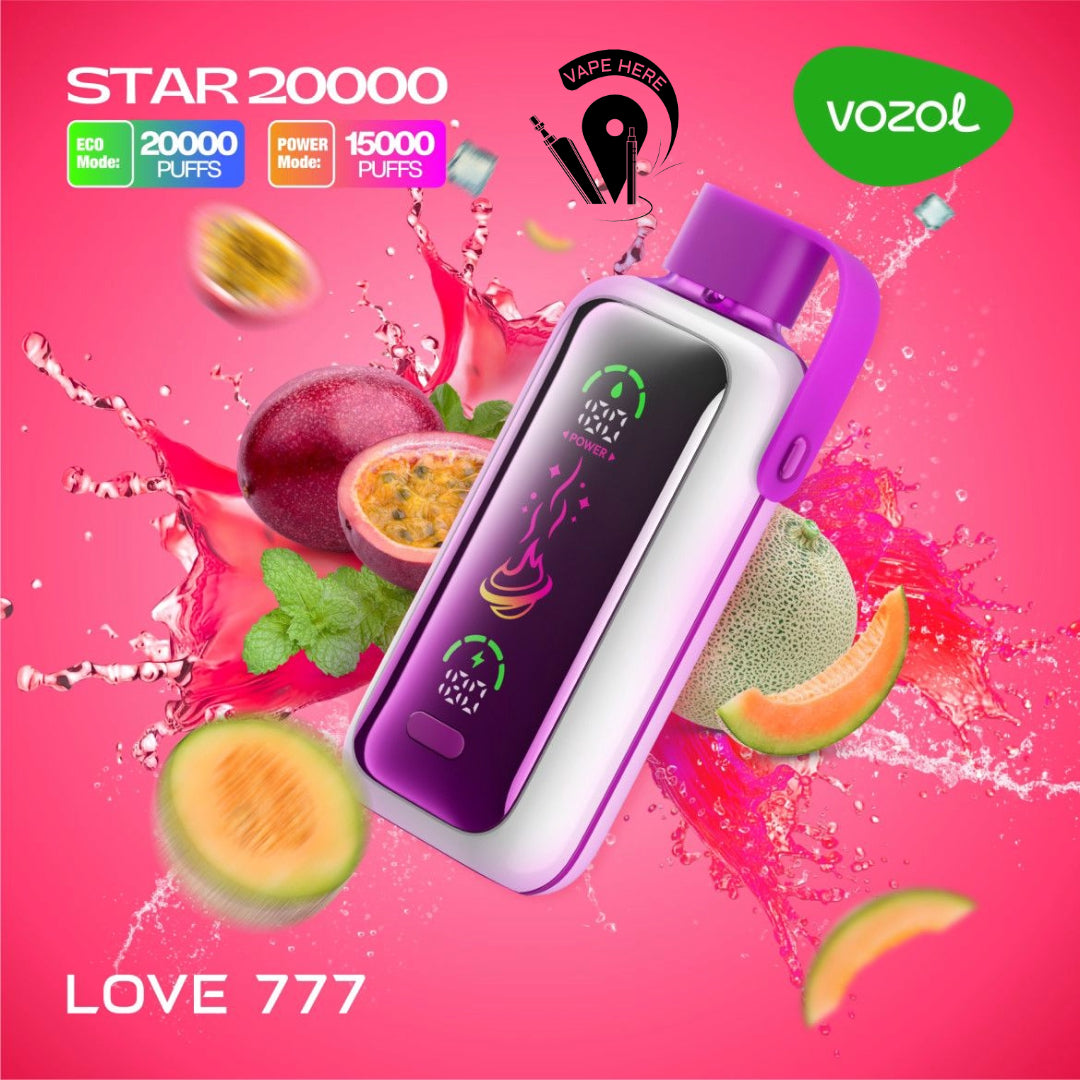 VOZOL STAR 20000 PUFFS DISPOSABLE VAPE Love 777 UAE Al Ain