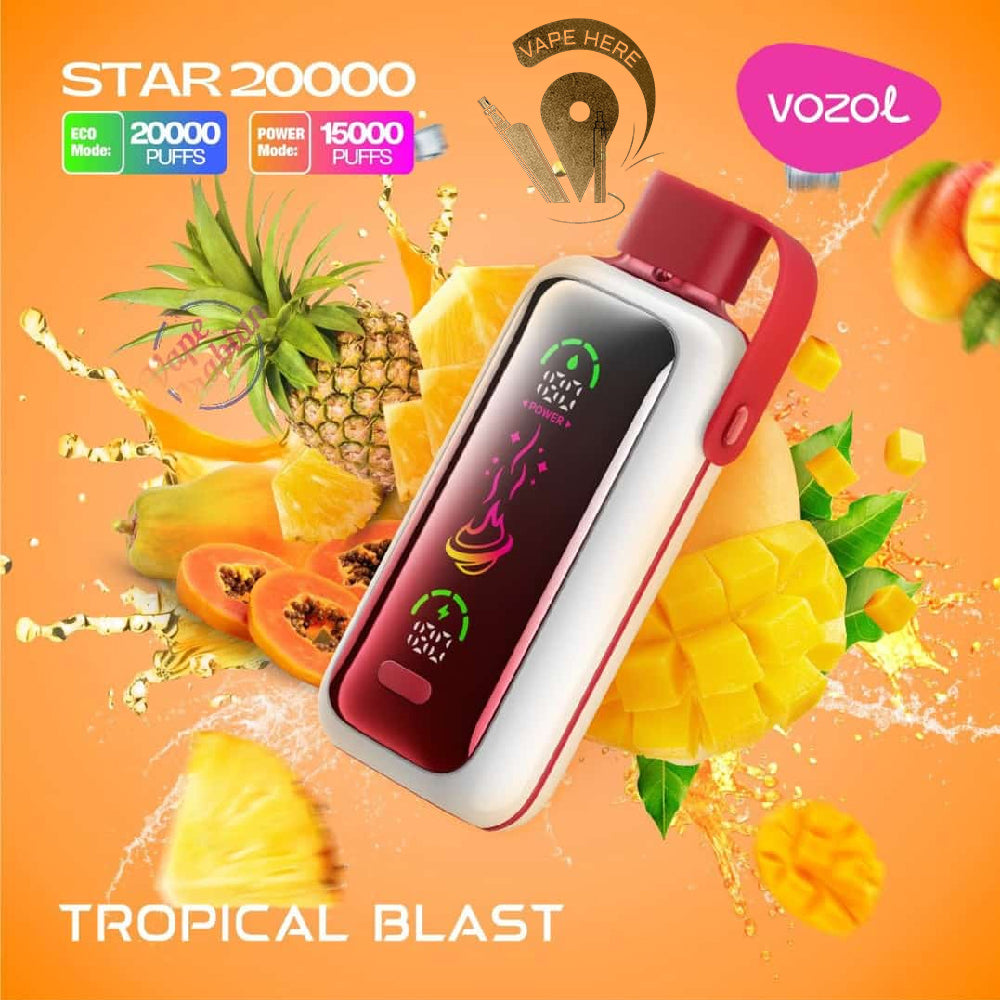 VOZOL STAR 20,000 PUFFS DISPOSABLE VAPE Tropical Blast UAE Al Sharjah 