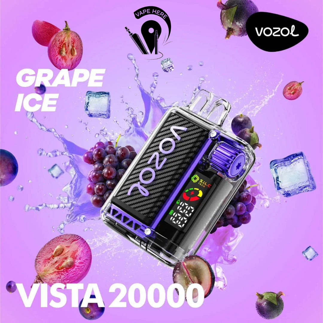 VOZOL VISTA 20000 PUFFS DISPOSABLE VAPE Grape Ice UAE Umm Al Quwain