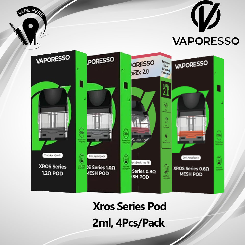 Vaporesso XROS Pod 2ml 2pcs | Vape Riyadh | Discount UAE | best Vape Store  Abu Dhabi | Vape Online UAE | Vape Here Store