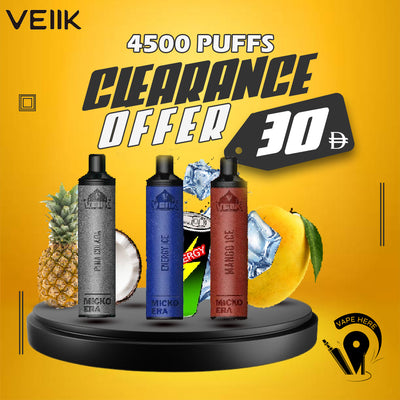 Veiik Micko Era 4500 puffs Disposable 30mg UAE DUBAI