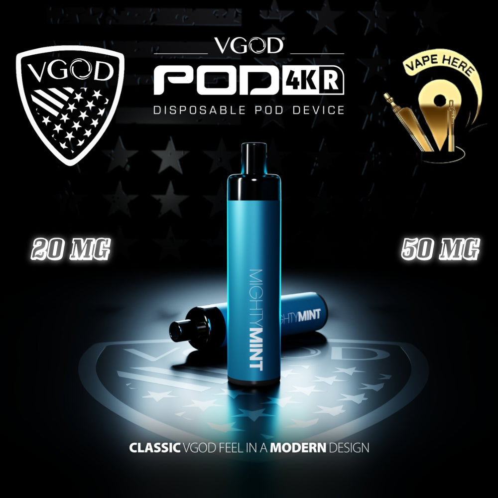 Vgod 4k disposable vape rechargeable UAE-mint