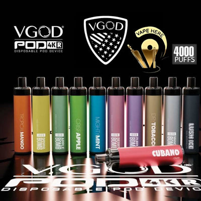 Vgod 4k disposable vape rechargeable UAE Dubai