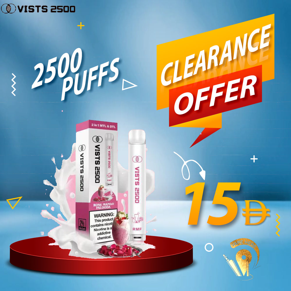 Vists 2500  Disposable 20mg MTL & DTL (2500 Puffs) UAE Abu Dhabi