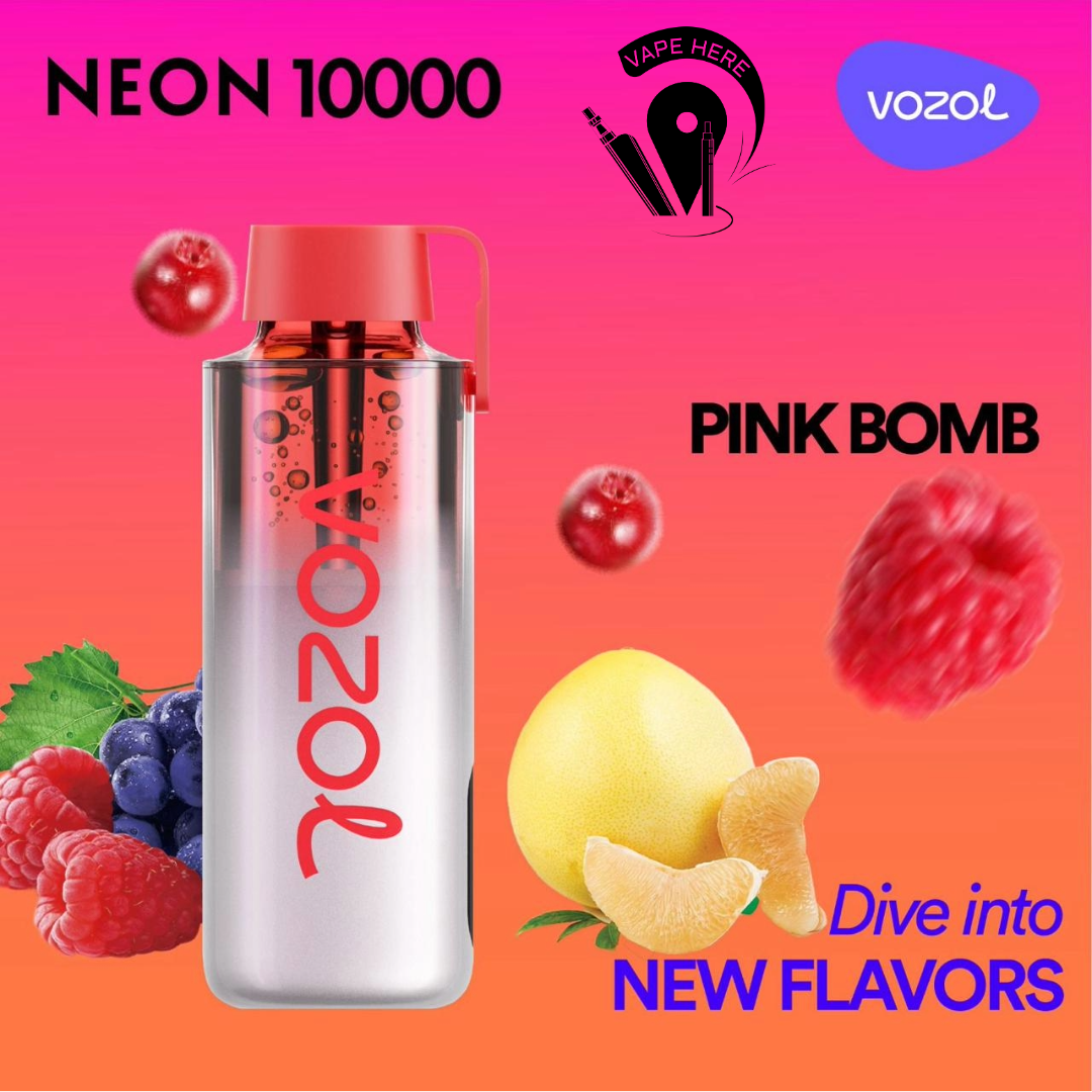 Vozol NEON 10000 Puffs Disposable Vape Pink Bomb UAE Fujairah