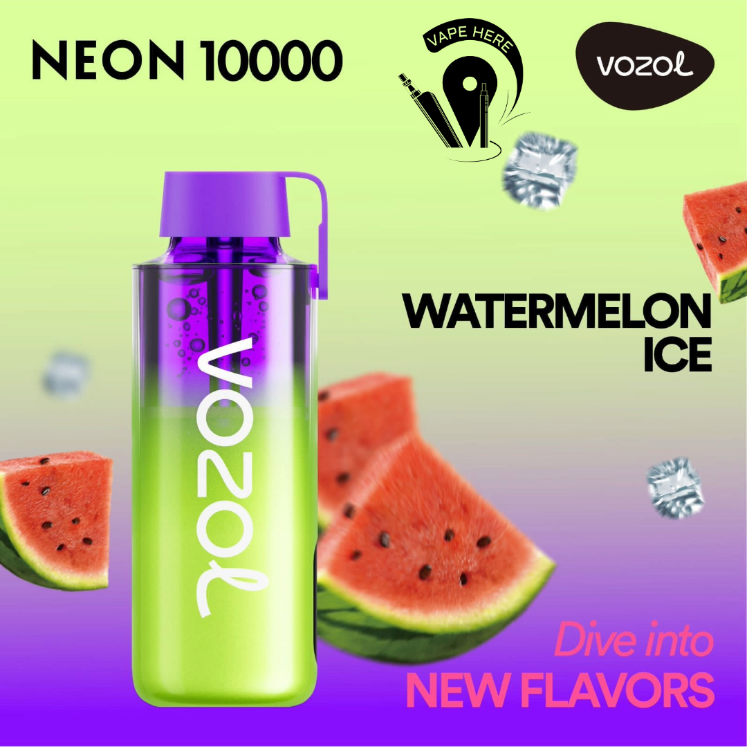 Vozol NEON 10000 Puffs Disposable Vape Watermelon Ice UAE Ajman