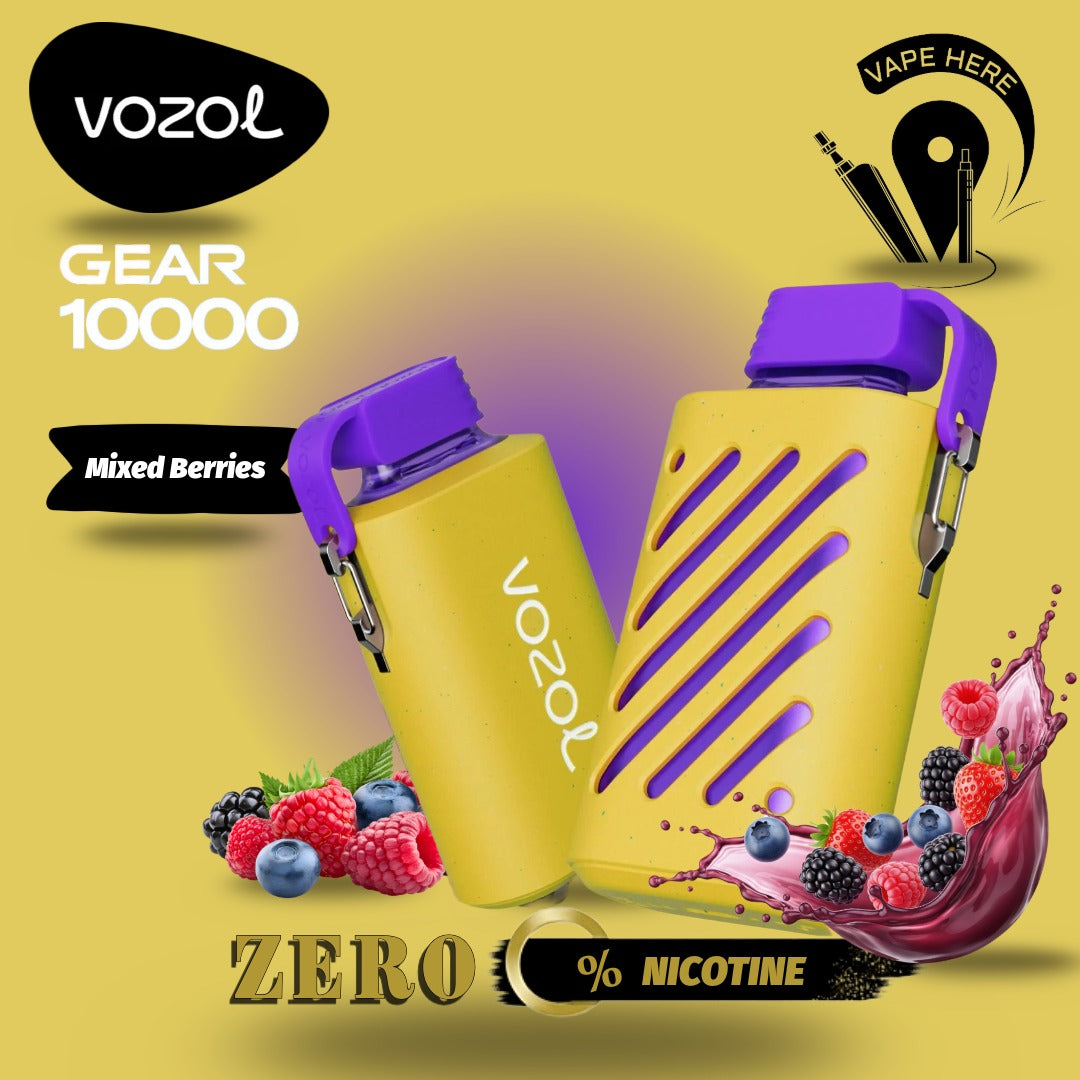 ZERO Nicotine - VOZOL GEAR 10K Puffs Disposable Vape Mixed Berries UAE Al Ain 
