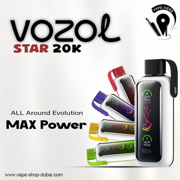 VOZOL STAR 20000 PUFFS DISPOSABLE VAPE Now Available in Dubai, UAE with The  Best Price | Vape Here Store