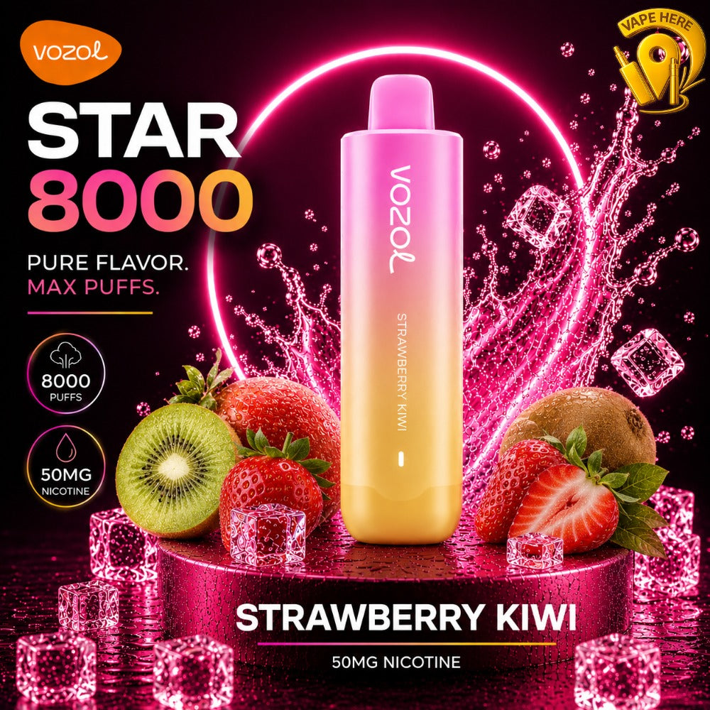 Vozol Star 8000 Puffs 50mg Disposable Vape (Non-Rechargeable) Abu Dhabi, UAE