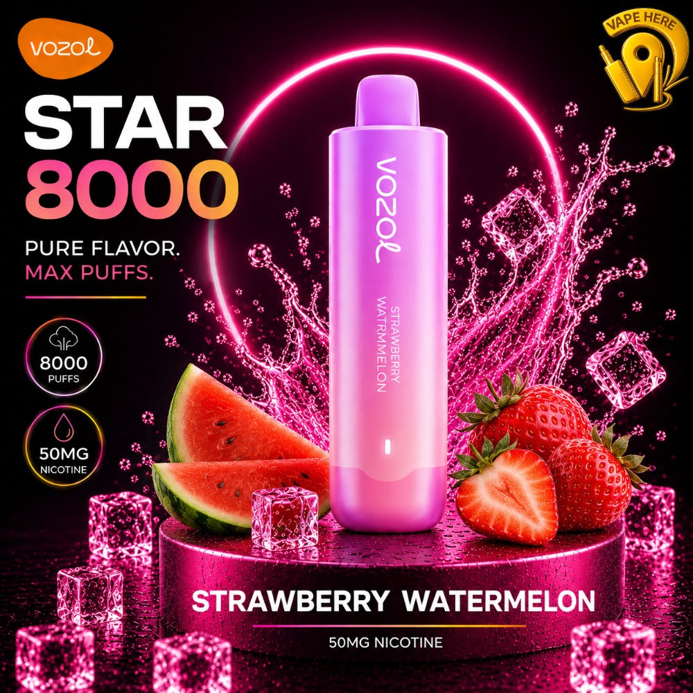 Vozol Star 8000 Puffs 50mg Disposable Vape (Non-Rechargeable) Ras al khaimah, UAE