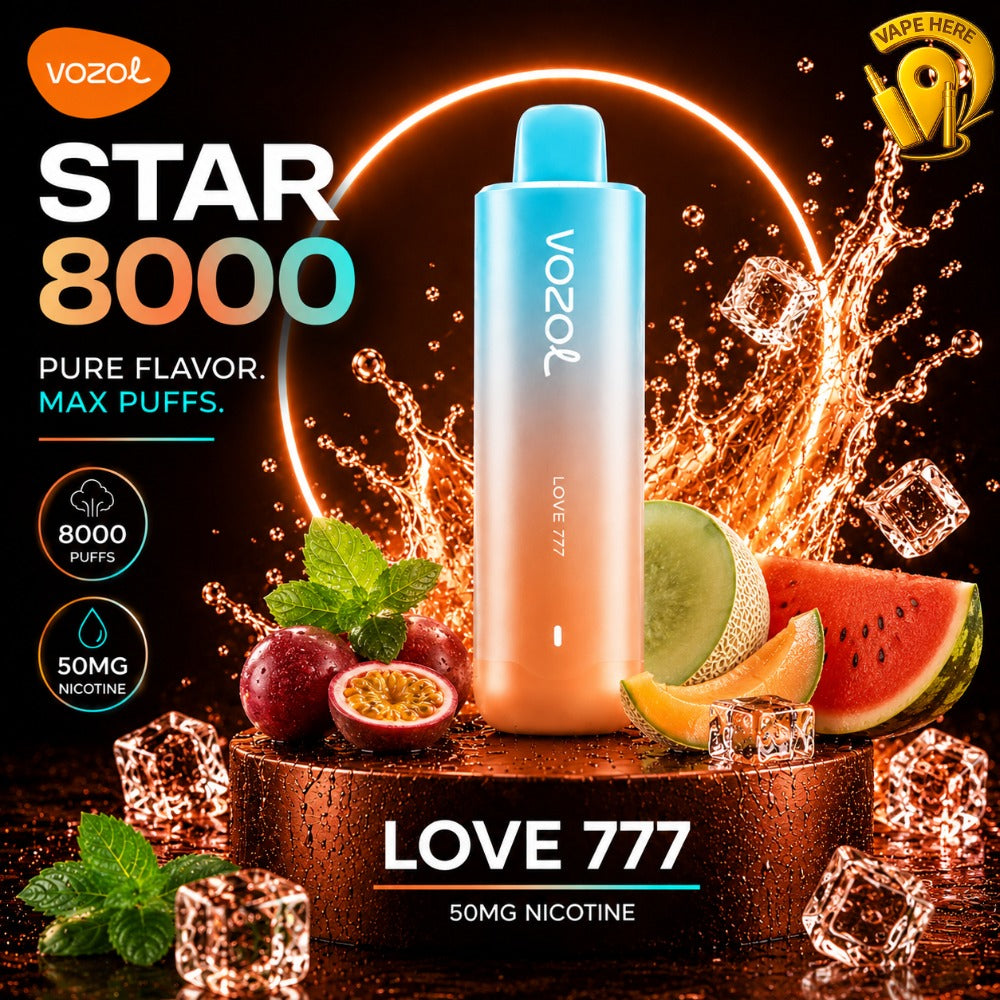 Vozol Star 8000 Puffs 50mg Disposable Vape (Non-Rechargeable) Ras al khaimah, UAE