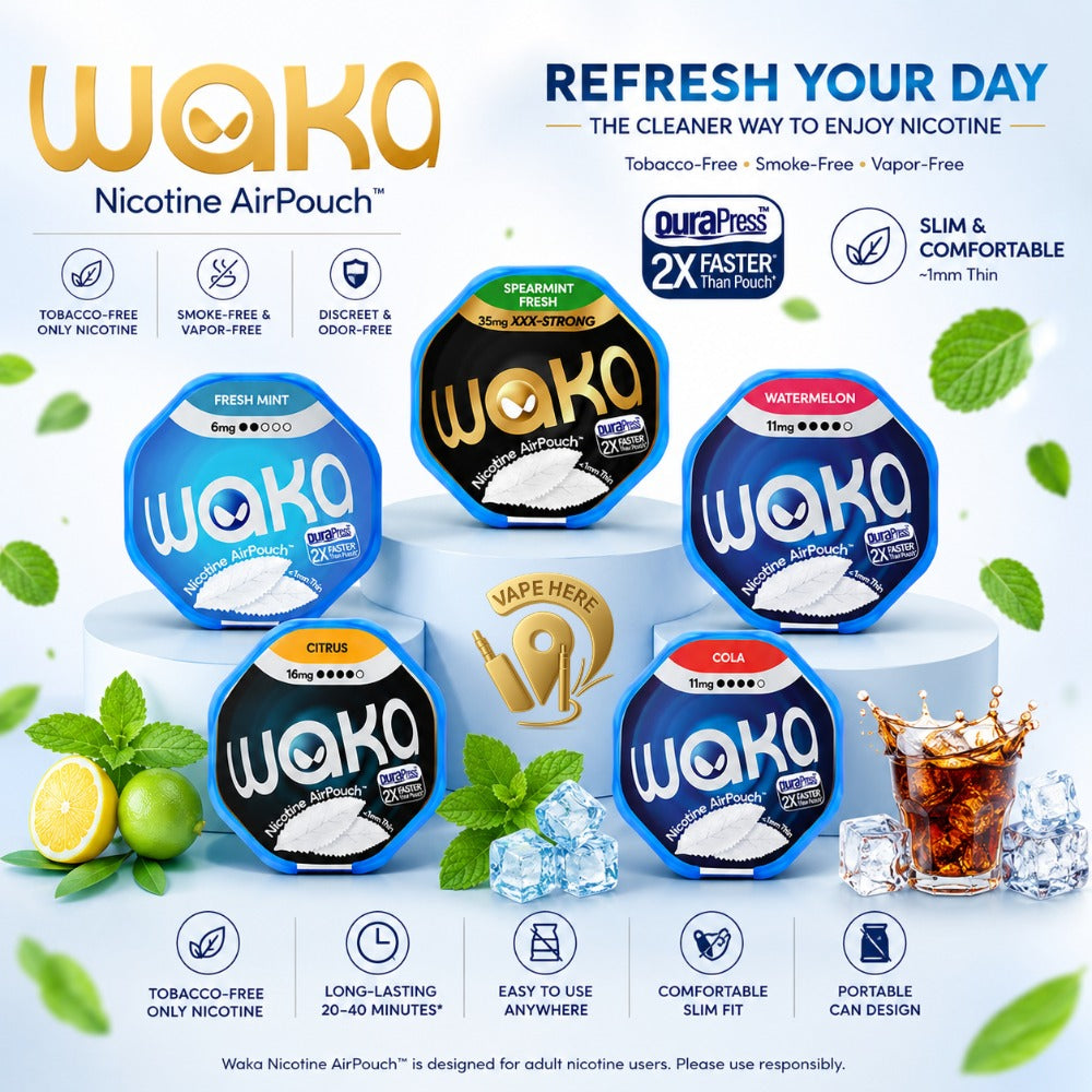 WAKA Air Pouches – Modern Tobacco-Free Nicotine Experience Dubai, UAE