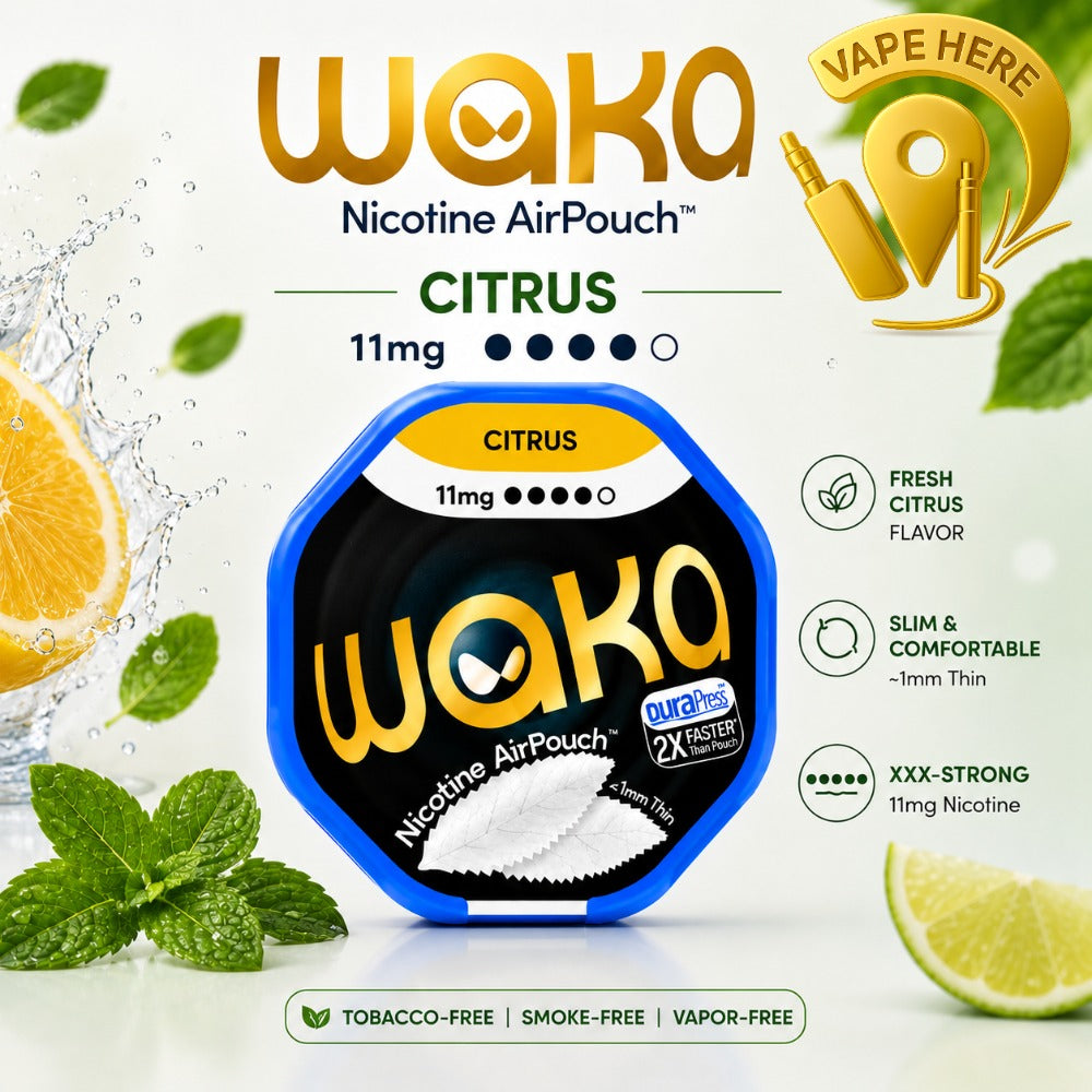 WAKA Nicotine Pouches Air  – Modern Tobacco-Free Nicotine Experience Citrus 11mg Abu Dhabi, UAE