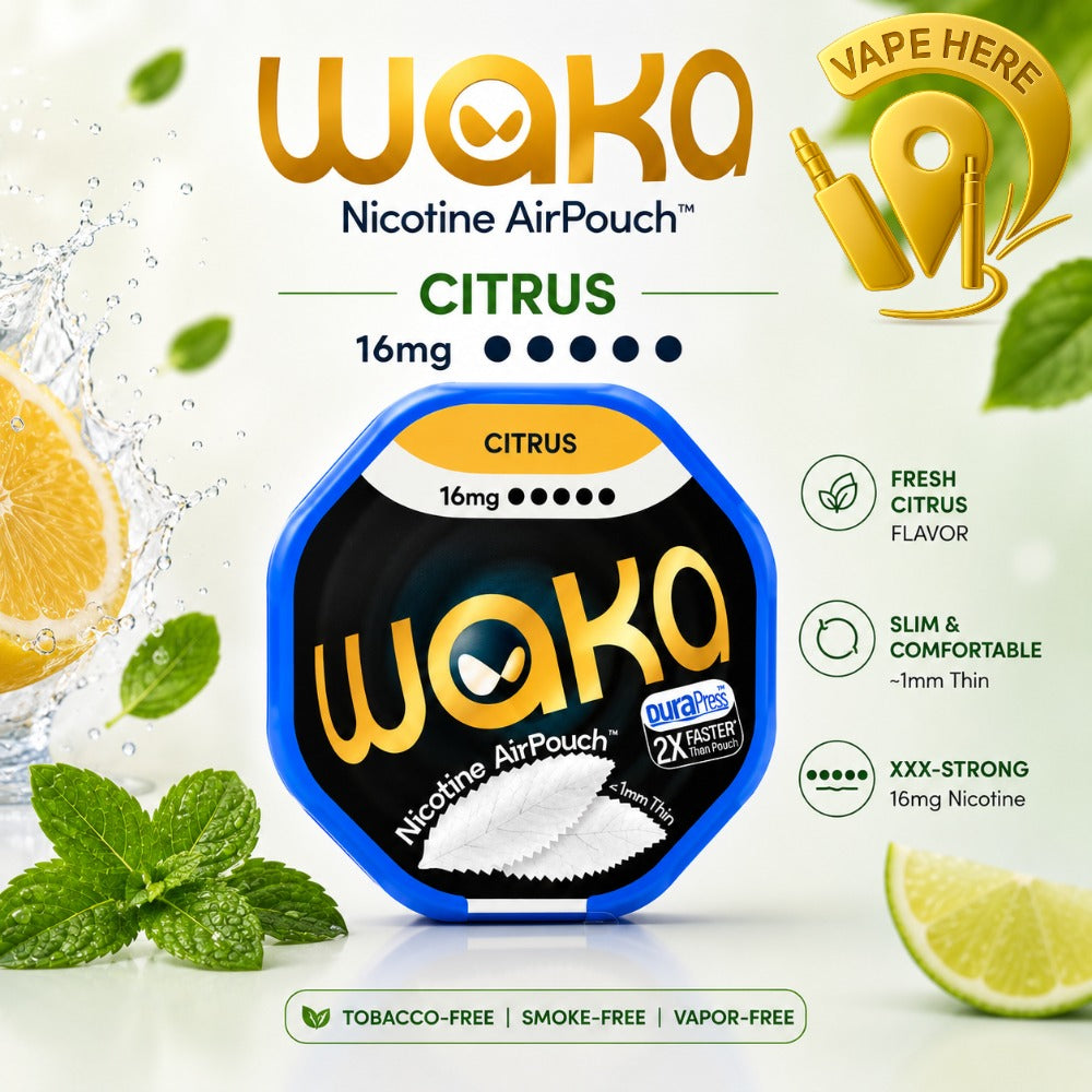 WAKA Nicotine Pouches Air  – Modern Tobacco-Free Nicotine Experience Citrus 16mg Umm al quwain, UAE