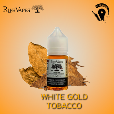 WHITE GOLD TOBACCO 30ml NicSalt - SAN JUAN SERIES Collection from Ripe Vapes UAE Al Ain & Dubai