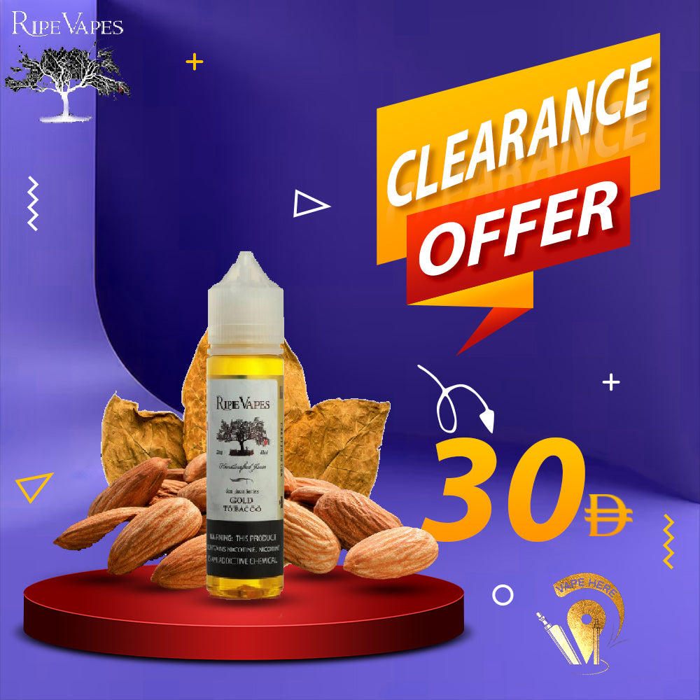 WHITE GOLD TOBACCO 60ml E-Liquids - SAN JUAN SERIES Collection from Ripe Vapes UAE AJMAN