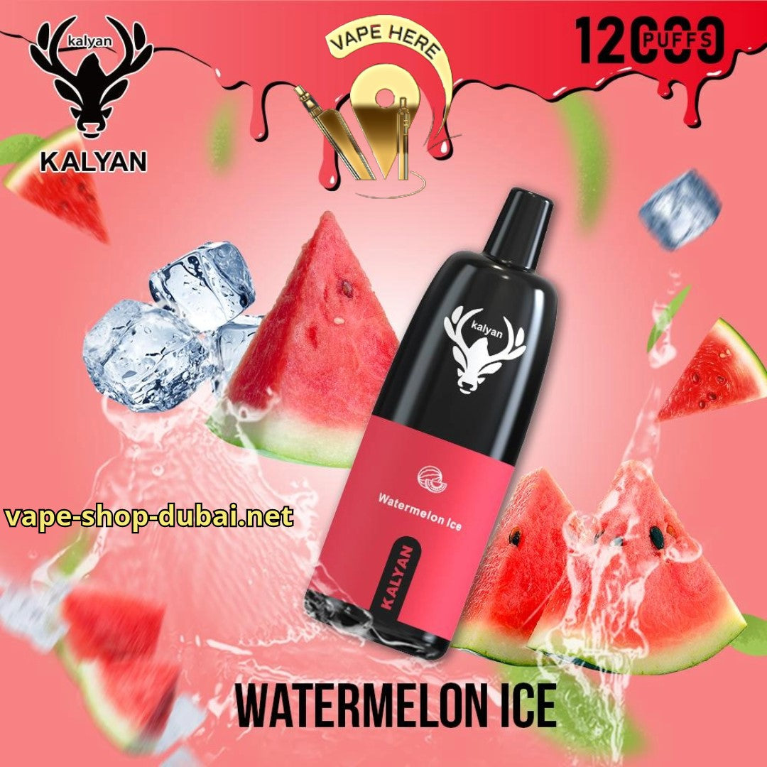 KALYAN PRO 12000 PUFFS    Watermelon Ice DISPOSABLE VAPE UAE Dubai