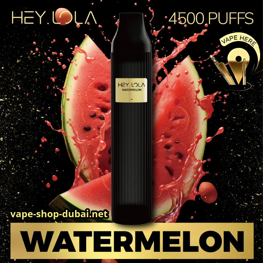 HEY LOLA 4500 PUFFS Watermelon DISPOSABLE VAPE UAE Dubai