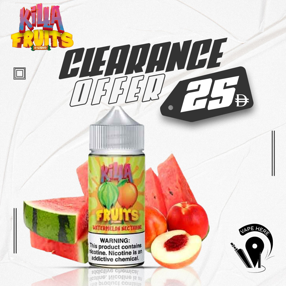 killa fruits vape juice Watermelon Nectarine 30ml Saltnic by Killa Fruits | Vape Shop Dubai | Vape shop in Sharjah | vape Ajman