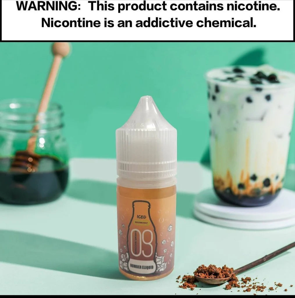Numbers - Number 09 Iced Caramel Macchiato SALT NIC 30 ml - Vape Here Store