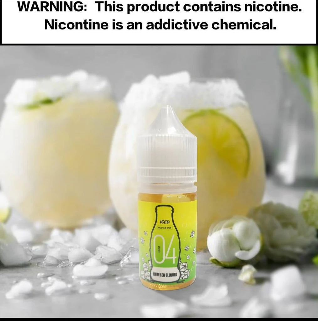 Numbers - Number 04 Iced Sprite SALT NIC 30 ml - Vape Here Store