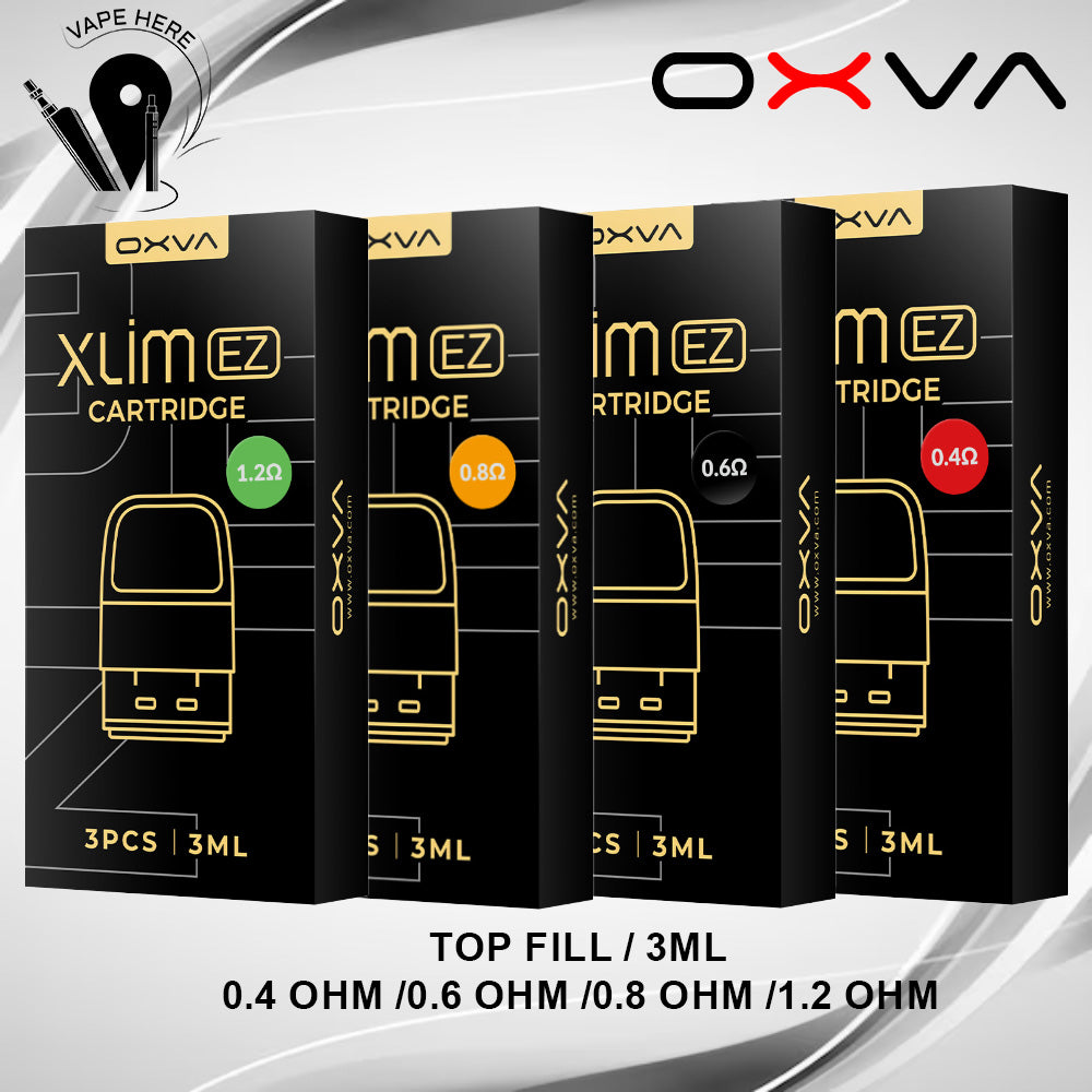 OXVA XLIM EZ PODS REPLACEMENT CARTRIDGE 3ml (Pack of 3) | Vape Here Store OXVA XLIM EZ PODS REPLACEMENT CARTRIDGE 3ml (Pack of 3) | Vape Here Store