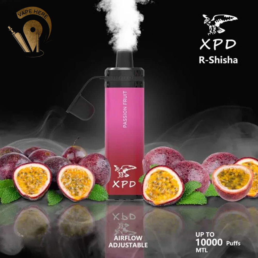 XPD BAR SHISHA 10000 PUFFS DISPOSABLE VAPE Passionfruit UAE Al Ain