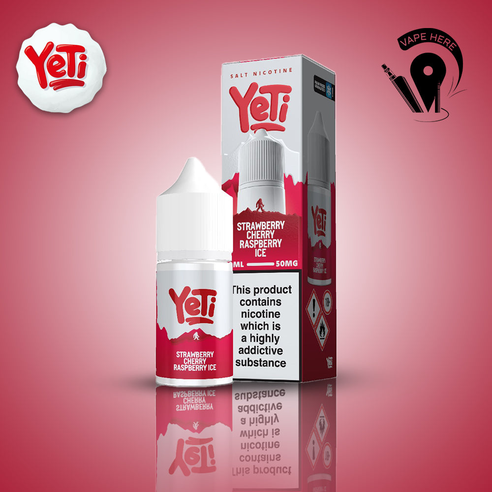 Yeti Salt Nic 30ml Summit Series 20mg Strawberry Cherry Raspberry Ice UAE Fujairah