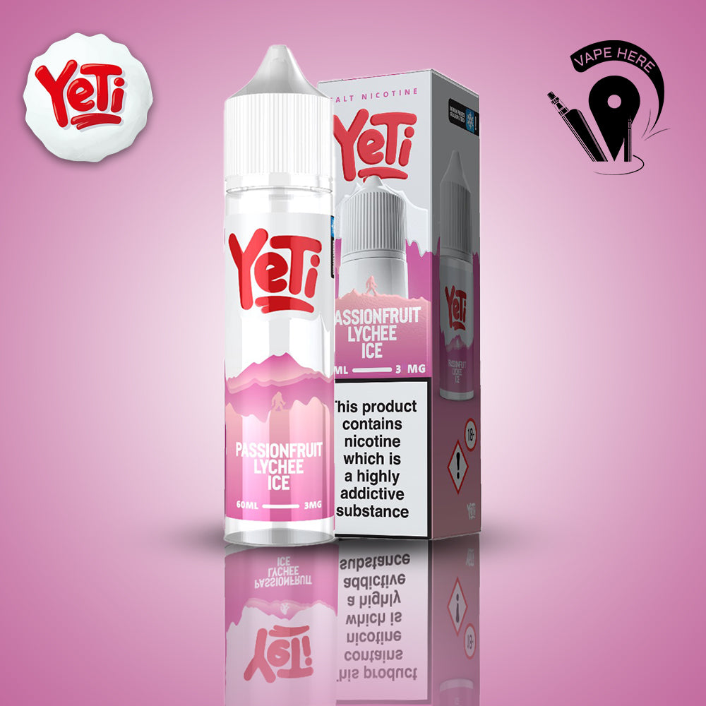 Yeti E-Liquids 60ml Summit Series 3mg Passionfruit Lychee Ice UAE Dubai