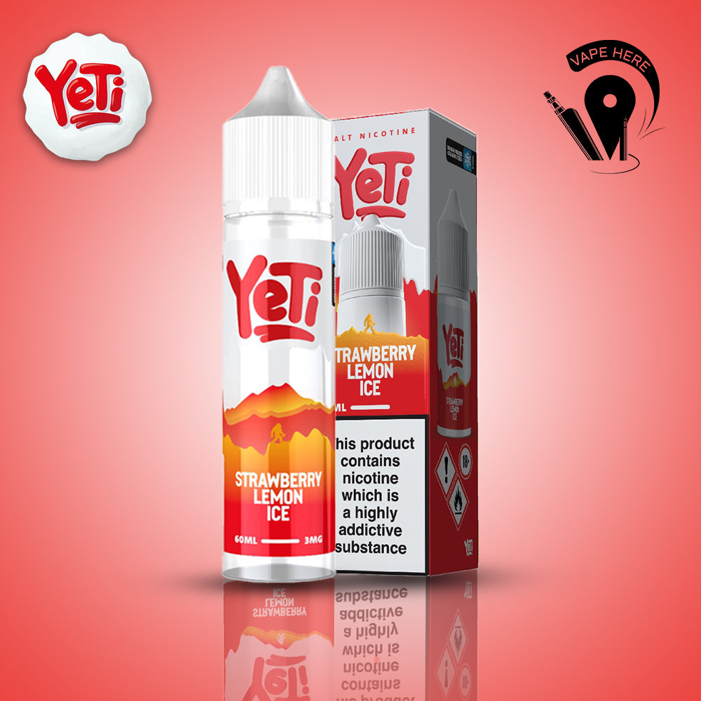 Yeti E-Liquids 60ml Summit Series 3mg Strawberry Lemon Ice UAE Umm Al Quwain