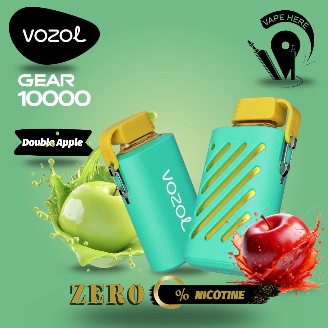 ZERO Nicotine - VOZOL GEAR 10K Puffs Disposable Vape  Double Apple UAE Al Ain