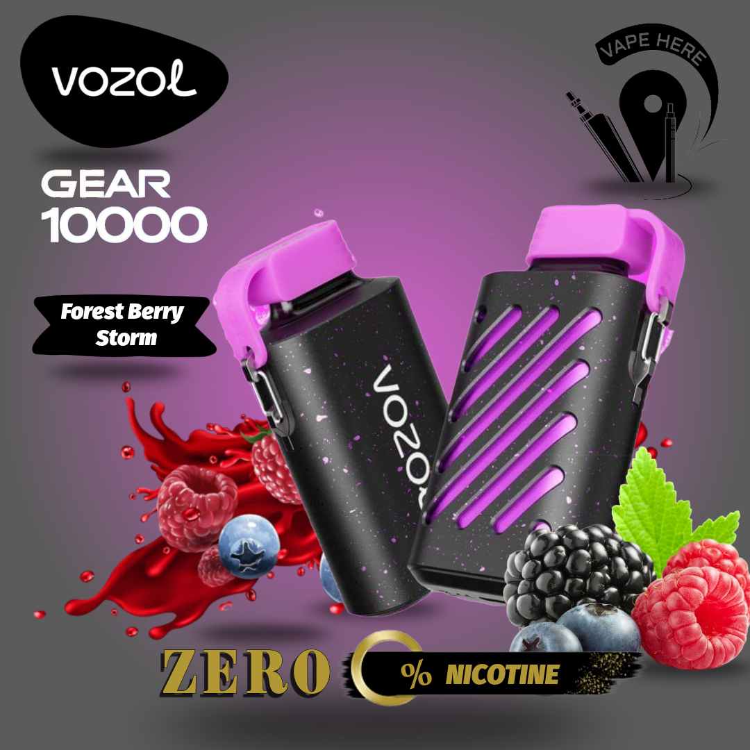 ZERO Nicotine - VOZOL GEAR 10K Puffs Disposable Vape Forest Berry Storm UAE Abu Dhabi 