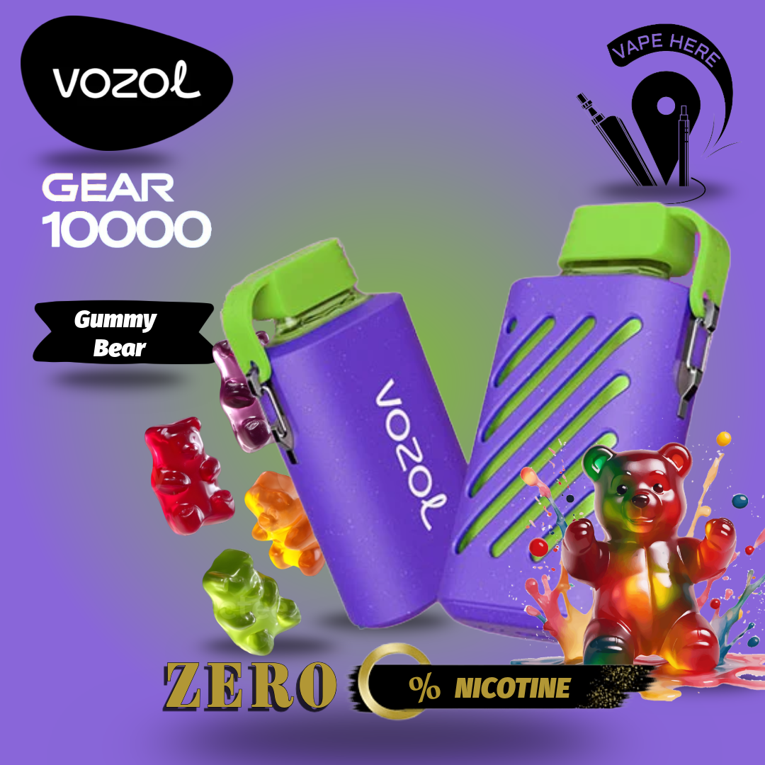 ZERO Nicotine - VOZOL GEAR 10K Puffs Disposable Vape Gummy Bear UAE Al Sharjah 