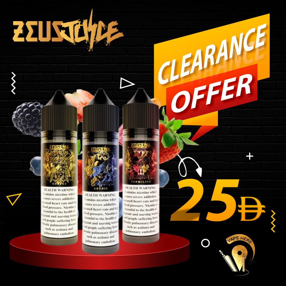 ZEUS JUICES E-LIQUIDS 50ML (ESMA APPROVED) UAE Dubai