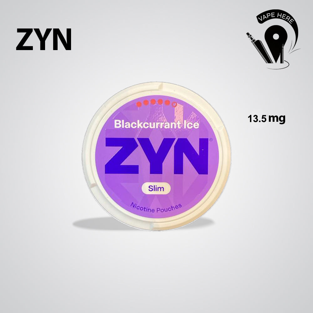 ZYN Nicotine Pouches Blackcurrant Ice Slim 13.5mg (5 Dots) UAE Abu Dhabi 