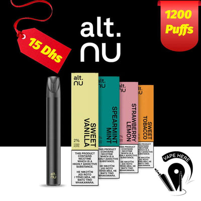 alt. NU 1200 Puffs 40mg Disposable Vape V2 in Dubai Abu Dhabi & UAE