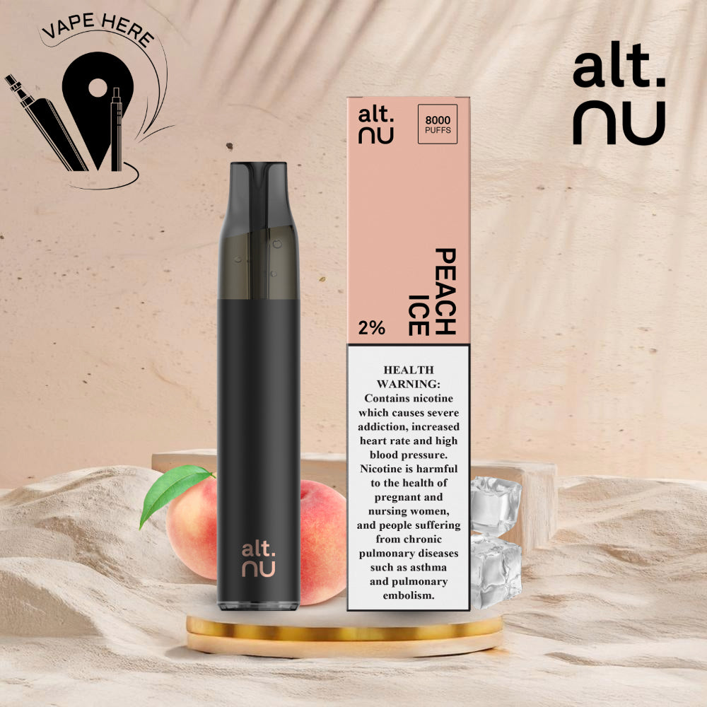 alt. NU 7 8000 Puffs 20mg Disposable Vape Peach Ice UAE Dubai 