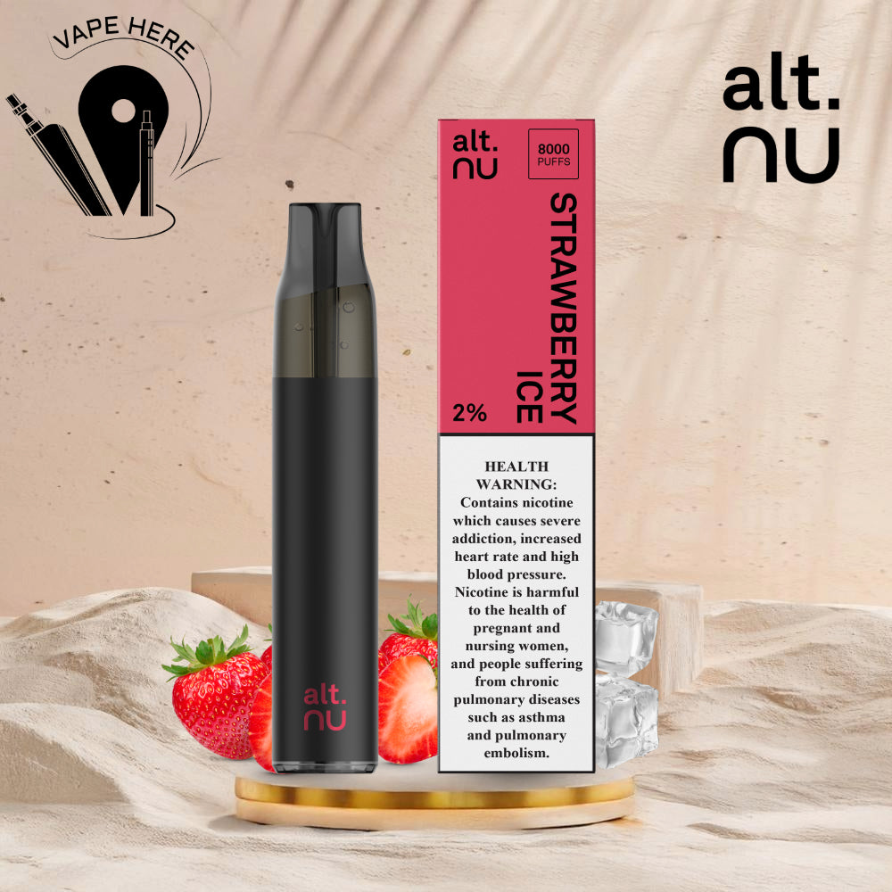alt. NU 7 8000 Puffs 20mg Disposable Vape Strawberry Ice UAE Al Ain