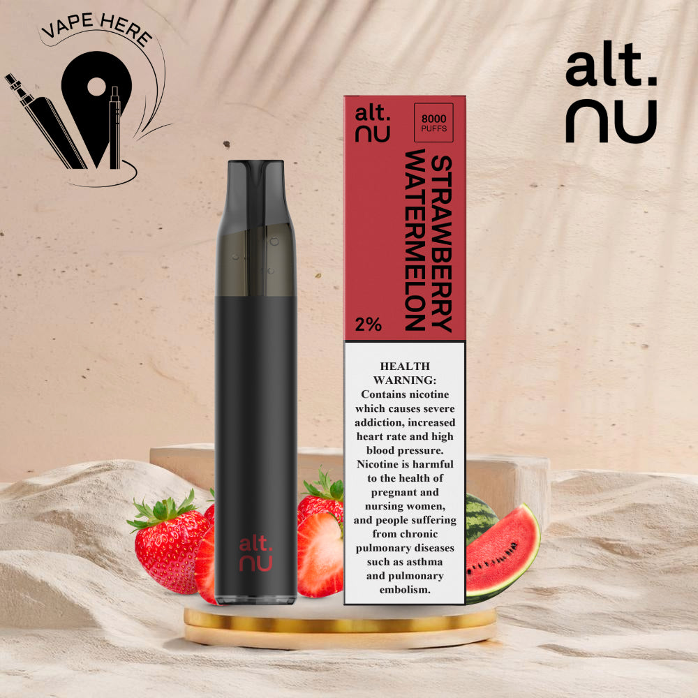 alt. NU 7 8000 Puffs 20mg Disposable Vape Strawberry Watermelon UAE Abu Dhabi