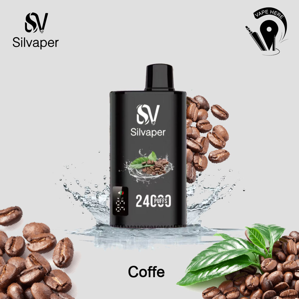 SILVAPER 24000 PUFFS DISPOSABLE VAPE Coffe  UAE Abu Dhabi & Al Ain