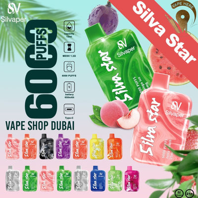 SILVA STAR 6000 PUFFS DISPOSABLE VAPE - Vape Here Store