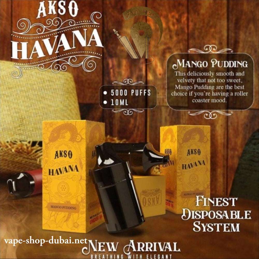 AKSO HAVANA DISPOSABLE VAPE 5000 PUFFS (Closed Pod System)