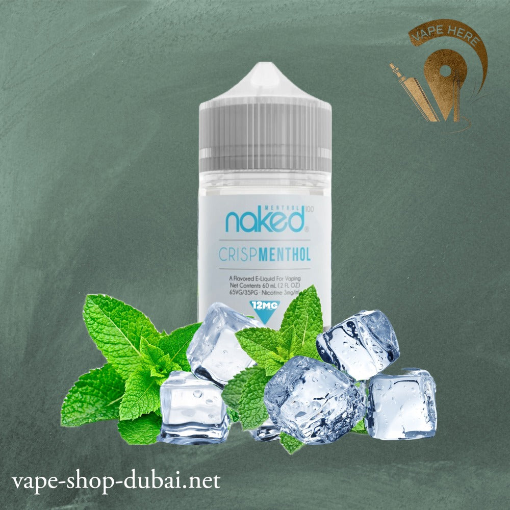 Naked 100 - Crisp Menthol 60ml, REAL DISCOUNT WITH VAPE GATE UAE. | Vape Here Store Naked 100 - Crisp Menthol 60ml, REAL DISCOUNT WITH VAPE GATE UAE. | Vape Here Store