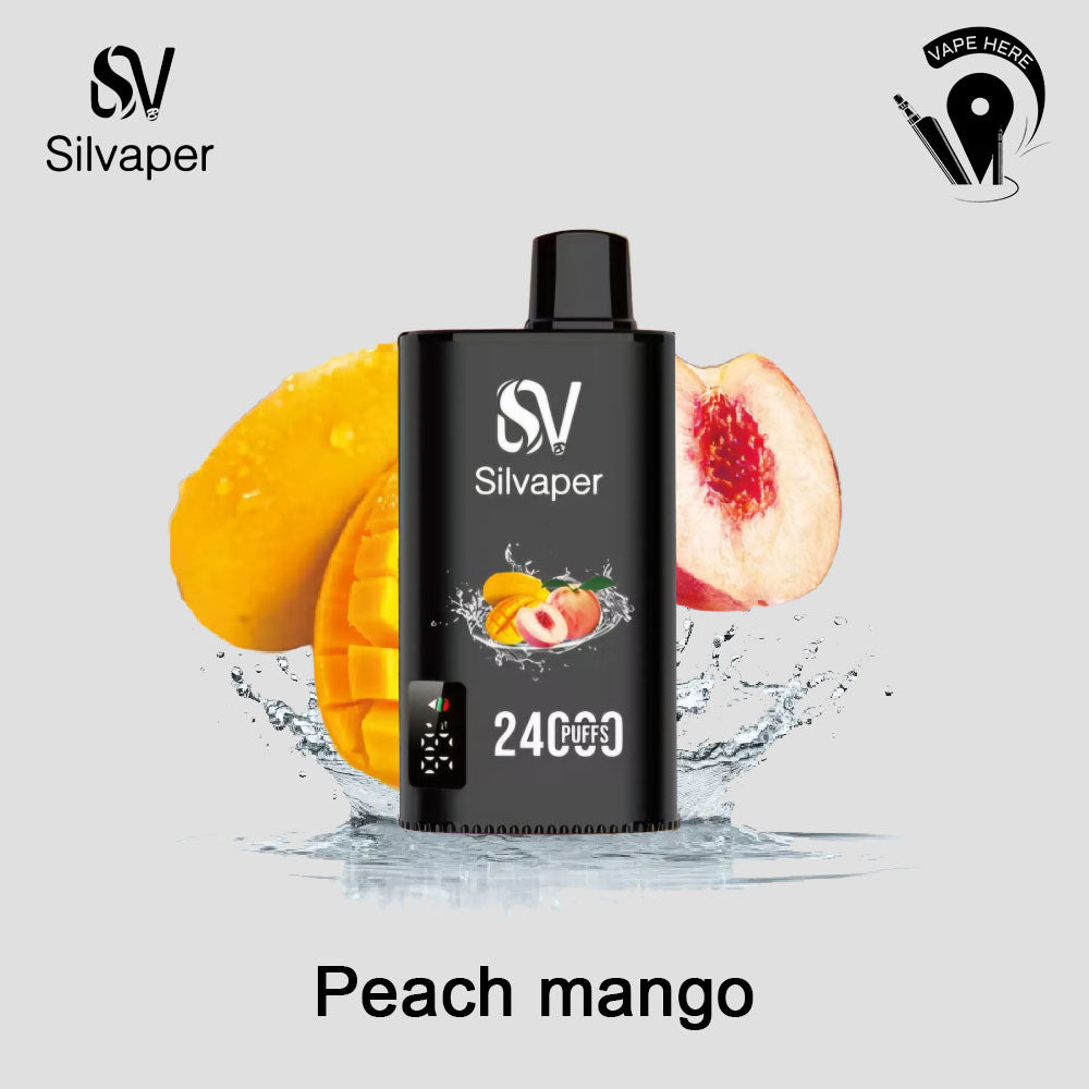 SILVAPER 24000 PUFFS DISPOSABLE VAPE Peach mango s UAE Dubai