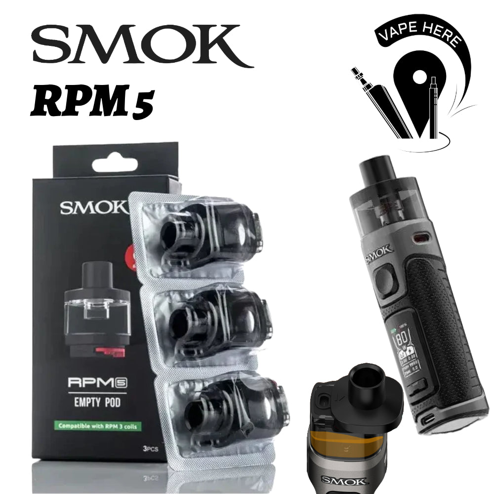 Smok Scar P5 Empty Rpm 2 Replacement Pods 3-pack Price Smok RPM 2 RPM  Replacement Pod - 3 Pack Vape Pods