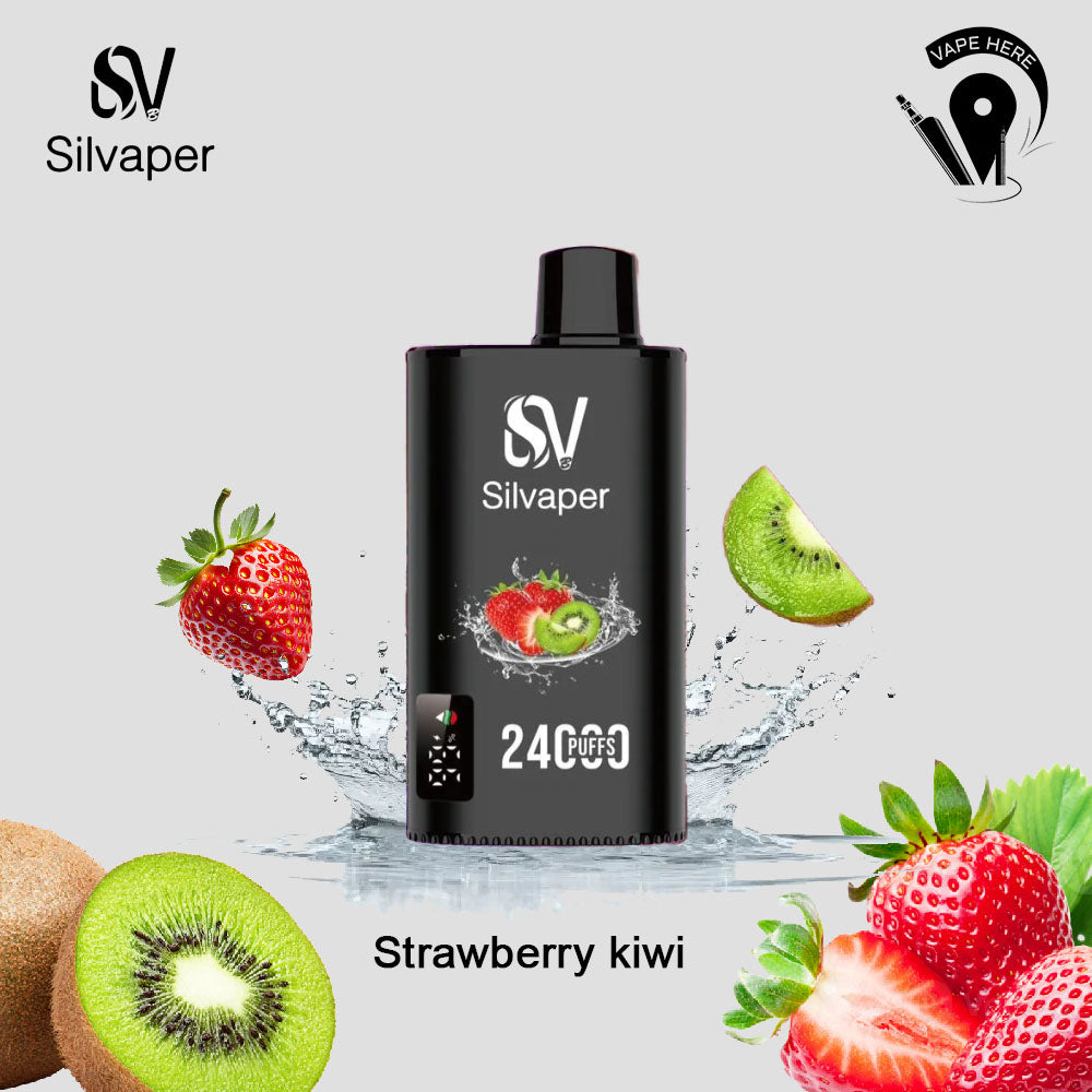 SILVAPER 24000 PUFFS DISPOSABLE VAPE Strawberry kiwi UAE Dubai & Al Ain